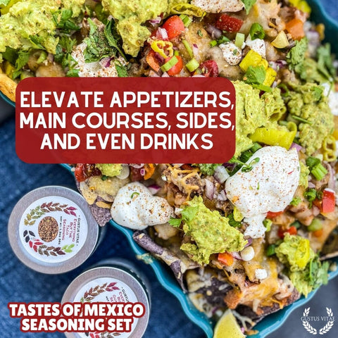 Mexican Spice Blend Gift Set – Artisanal Seasonings Six Pack | Made in USA Gustus Vitae  Collections & Gift Sets