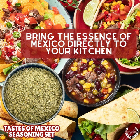 Mexican Spice Blend Gift Set – Artisanal Seasonings Six Pack | Made in USA Gustus Vitae  Collections & Gift Sets