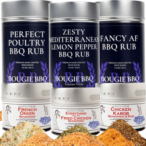 Gourmet Poultry Seasoning 6 Pack – Artisan Rubs for Chicken and Game | Made in USA Gustus Vitae  Collections & Gift Sets