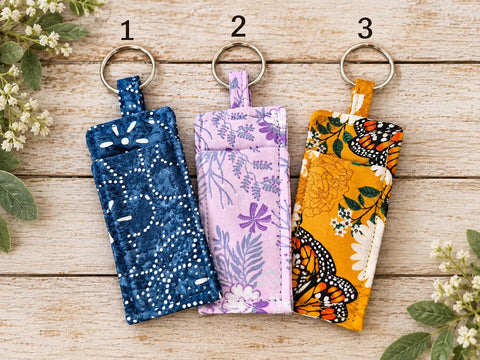 Natural Lip Balm Set With Keychain Holder – 0.15 OZ Tubes – Shea Butter Blend | Handmade In USA Frances Farm & Craft  Lip balm
