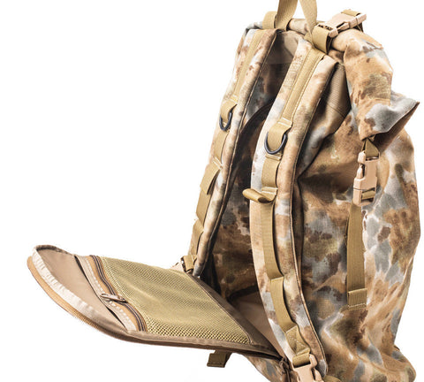 30 Liter Tactical Roll Top Backpack – Covert Desert Camo | Made in USA MIS  Backpack