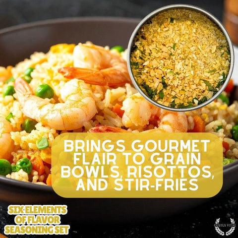 Gustus Vitae Six Flavor Seasoning Set – Gourmet Spice Collection | Made in USA Gustus Vitae  Collections & Gift Sets