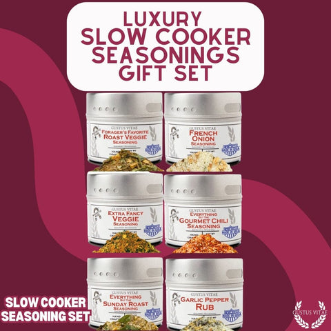 Gustus Vitae 6-Pack Slow Cooker Spice Blends Gift Set – Handcrafted Seasonings | Made in USA Gustus Vitae  Collections & Gift Sets