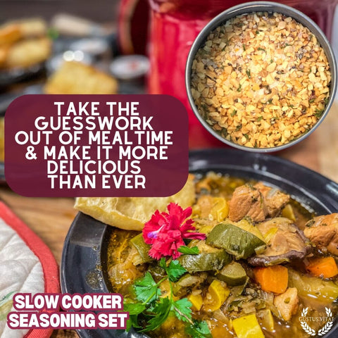 Gustus Vitae 6-Pack Slow Cooker Spice Blends Gift Set – Handcrafted Seasonings | Made in USA Gustus Vitae  Collections & Gift Sets