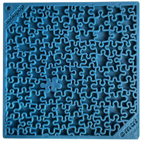 Jigsaw Puzzle Design Dog Lick Mat – FDA Approved Pet Enrichment | Made in USA SodaPup  EMAT
