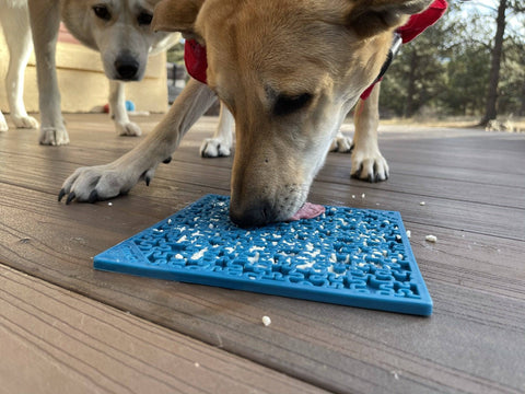 Jigsaw Puzzle Design Dog Lick Mat – FDA Approved Pet Enrichment | Made in USA SodaPup  EMAT
