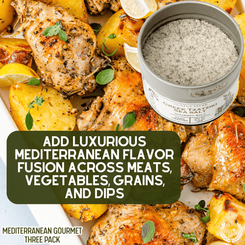 Mediterranean Spice Trio Set – Gourmet Seasoning Collection | Made in USA Gustus Vitae  Collections & Gift Sets