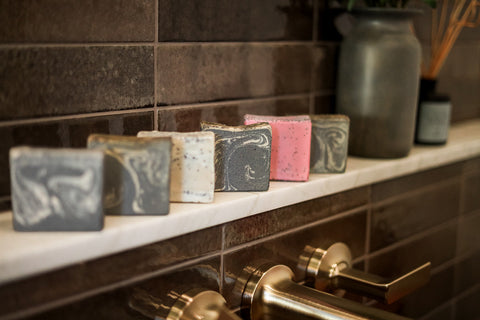 Exfoliating Oatmeal & Shea Butter Body Scrub Bar | Moisturizing | Handcrafted in USA Shanti + Tula  Bath & Body