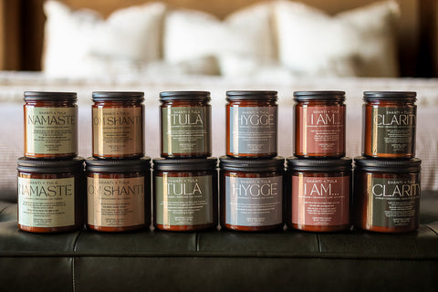 Namaste Lavender Driftwood Soy Candle – 7oz | Clean-Burning & Hand-Poured in USA Shanti + Tula 